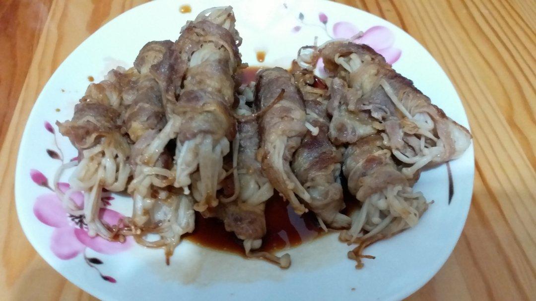 香煎肥牛金针菇卷（韩式）