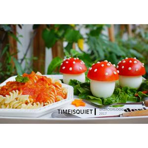 超萌番茄“蘑菇”意面的做法 步骤11