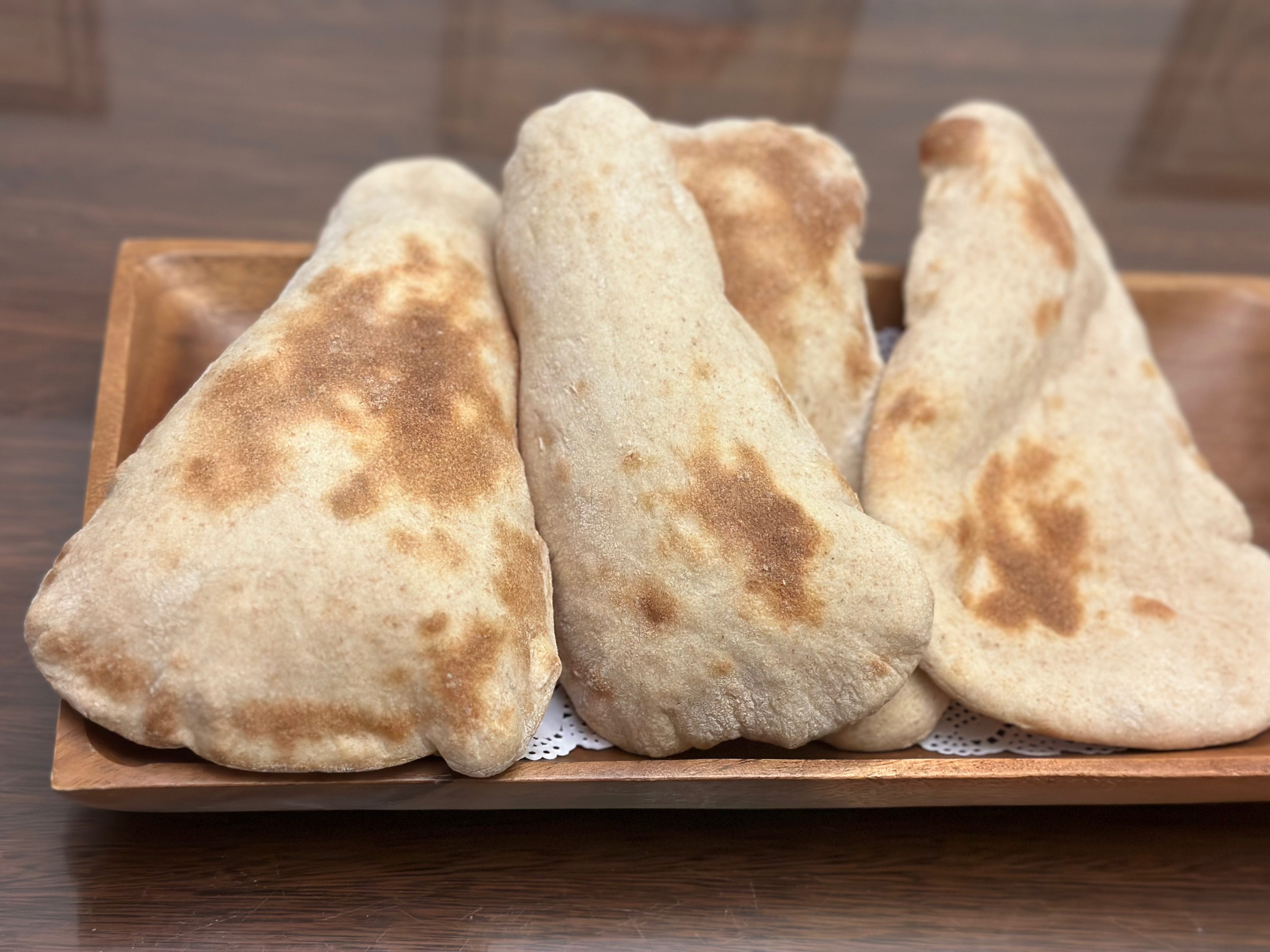 烤箱版天然酵种蒜香印度馕饼 Indian naan bread （备忘录）