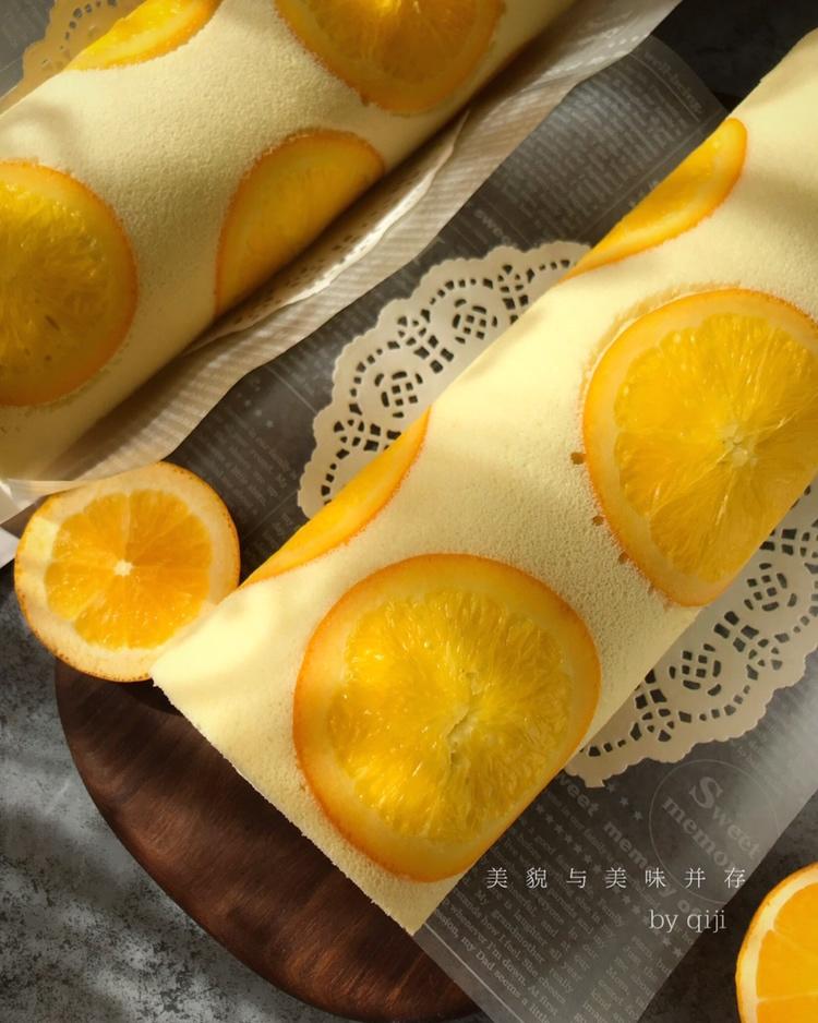 花纹图案蛋糕卷