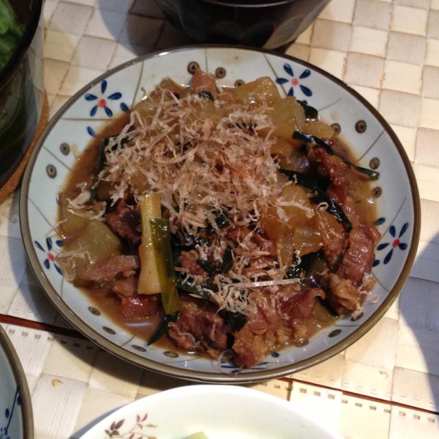 日式肉末煮萝卜