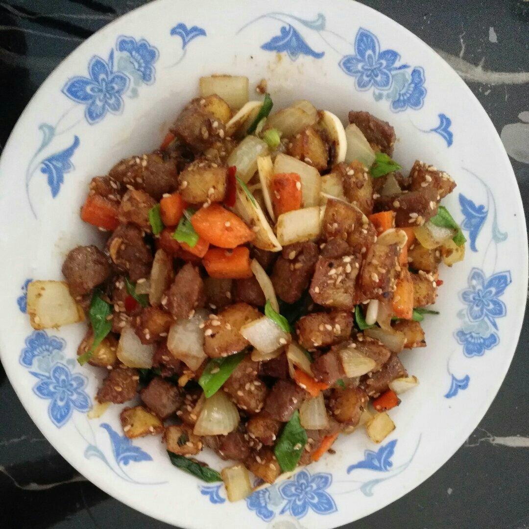 孜然牛肉粒