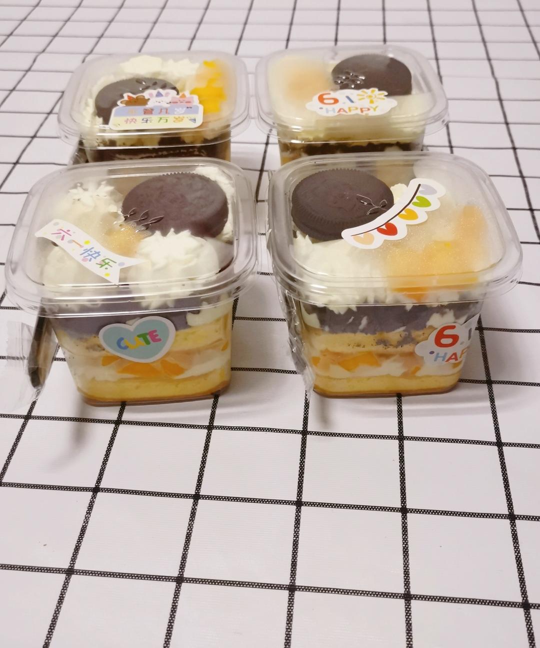 一次搞定4款盒子蛋糕｜草莓｜芒果｜肉松｜奥利奥｜超高颜值｜野餐必备