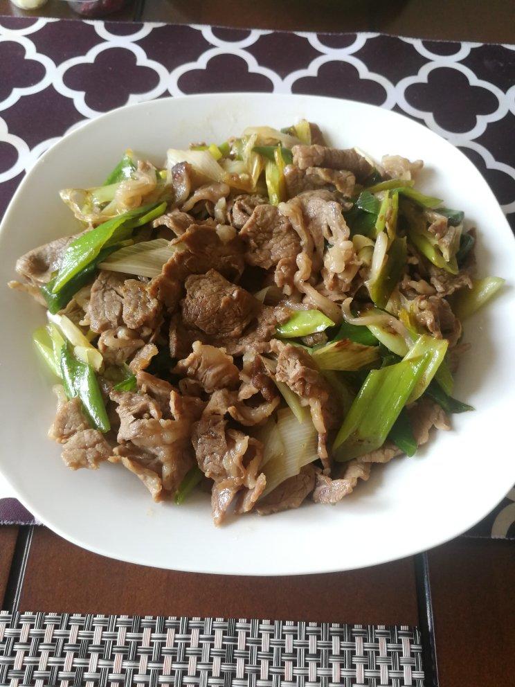 大葱炒肥牛