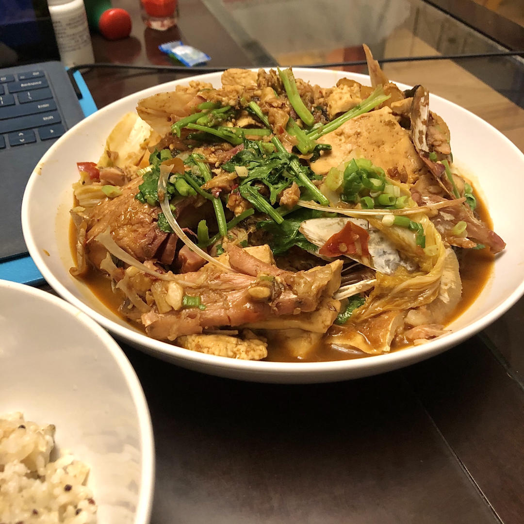 红烧鱼头豆腐