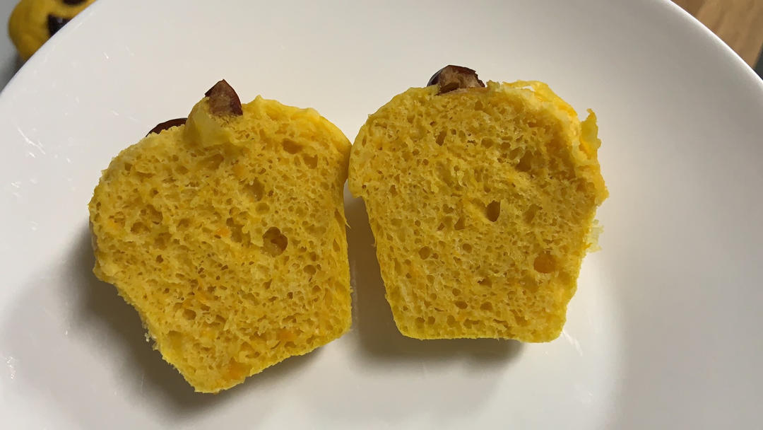松软不发粘的南瓜发糕