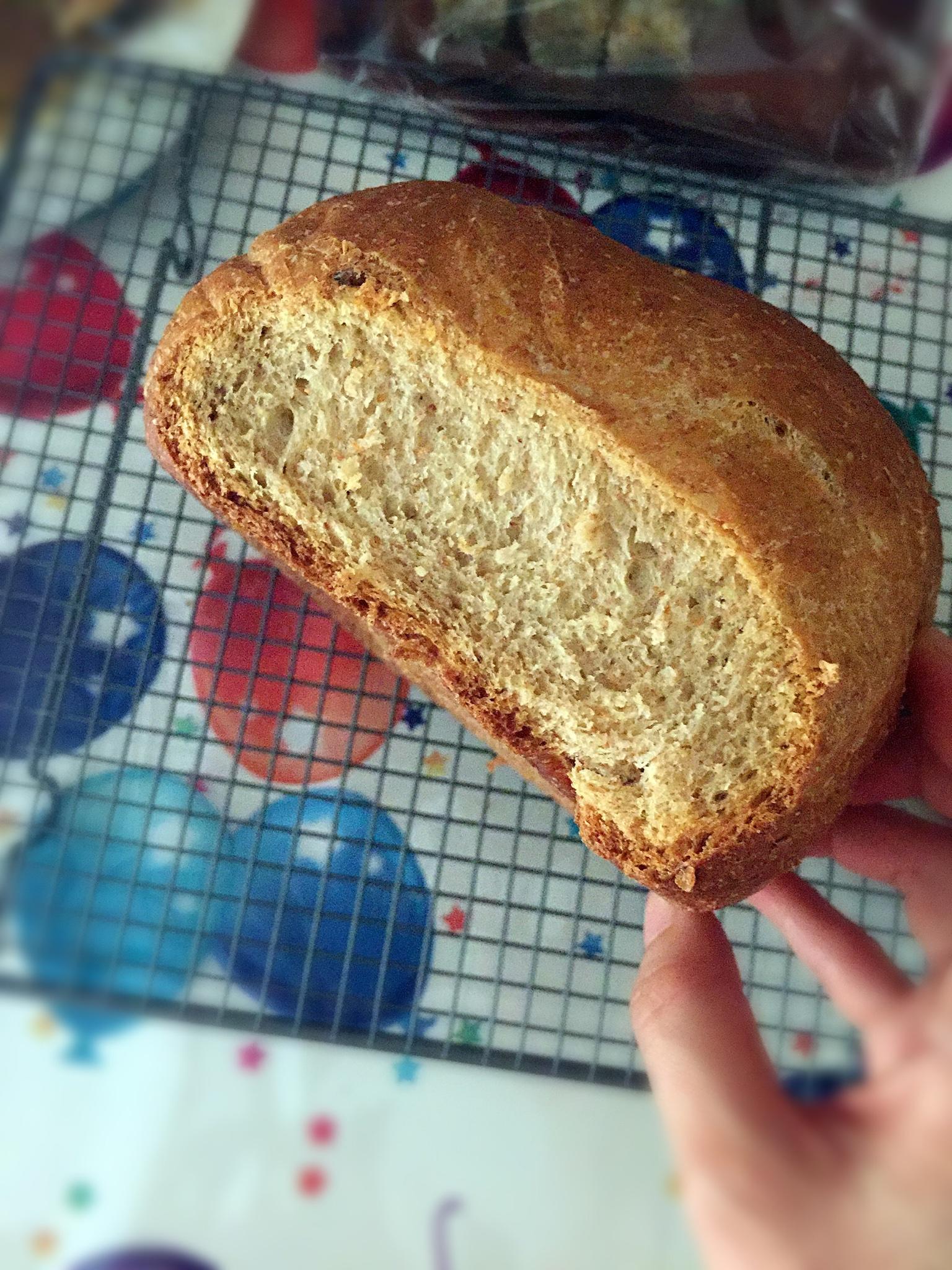 粗粮黑糖面包（面包机）的做法 步骤3