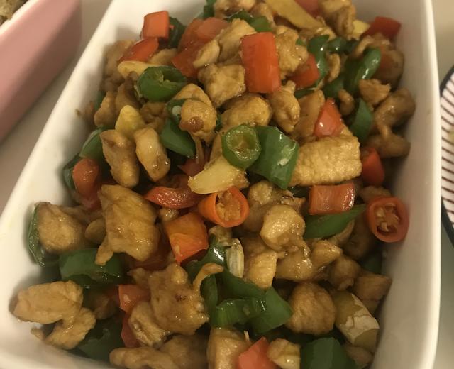 双椒鸡丁的做法