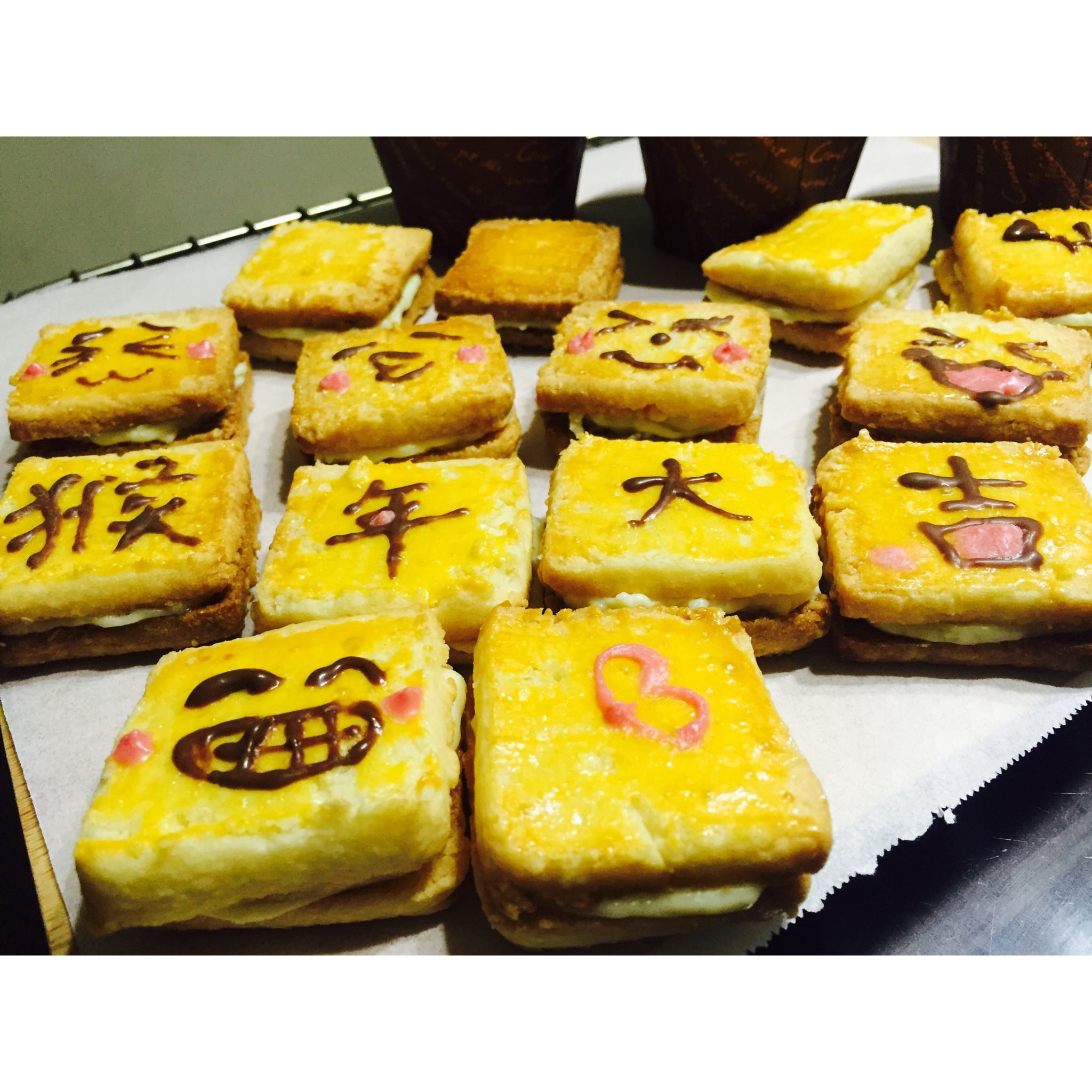 乳酪奶油夹心酥饼
