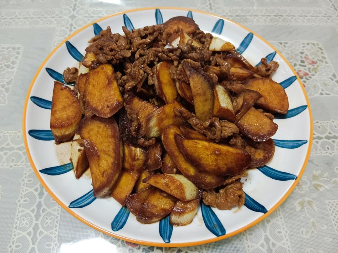 红烧茭白肉丝