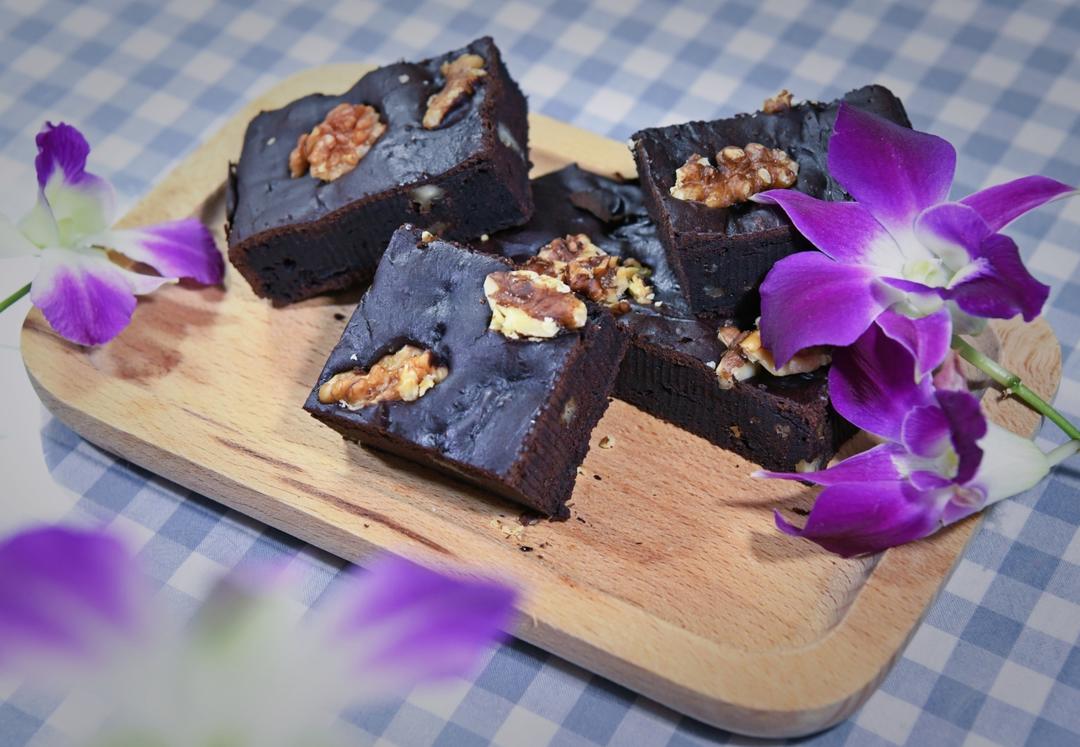 可可粉核桃布朗尼（大量消耗可可粉）