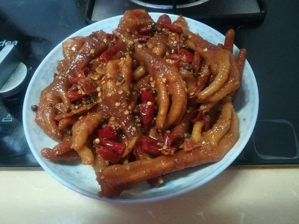 香辣烧鸡爪