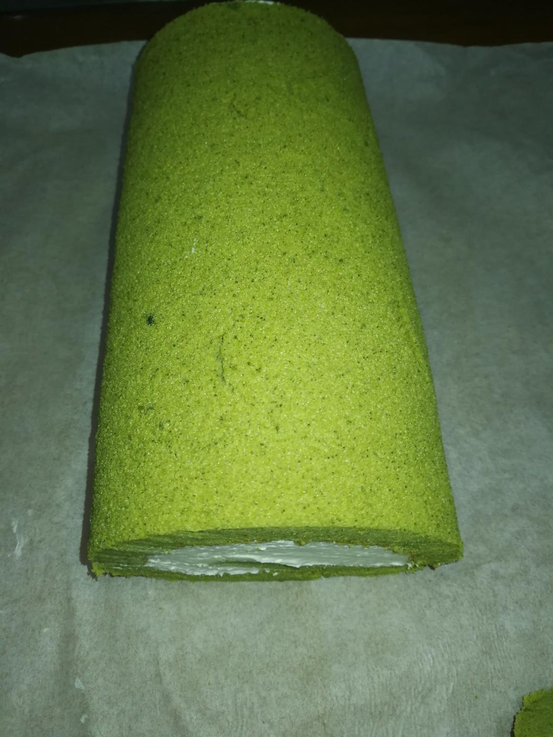 抹茶红豆蛋糕卷