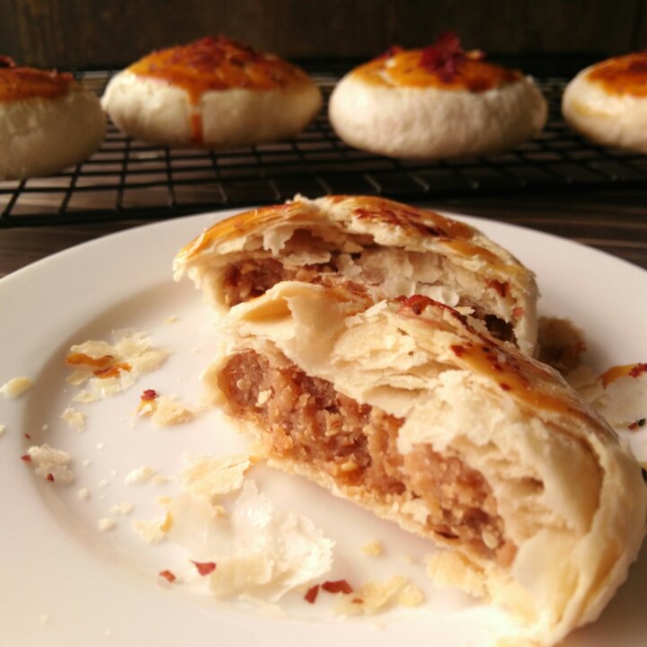 轻身素油版玫瑰酥饼（低糖低热量）