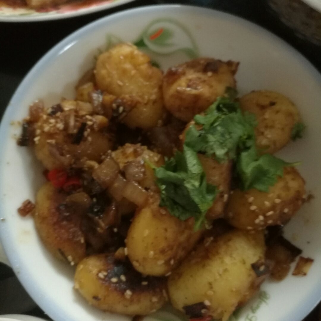 孜然香辣煎小土豆