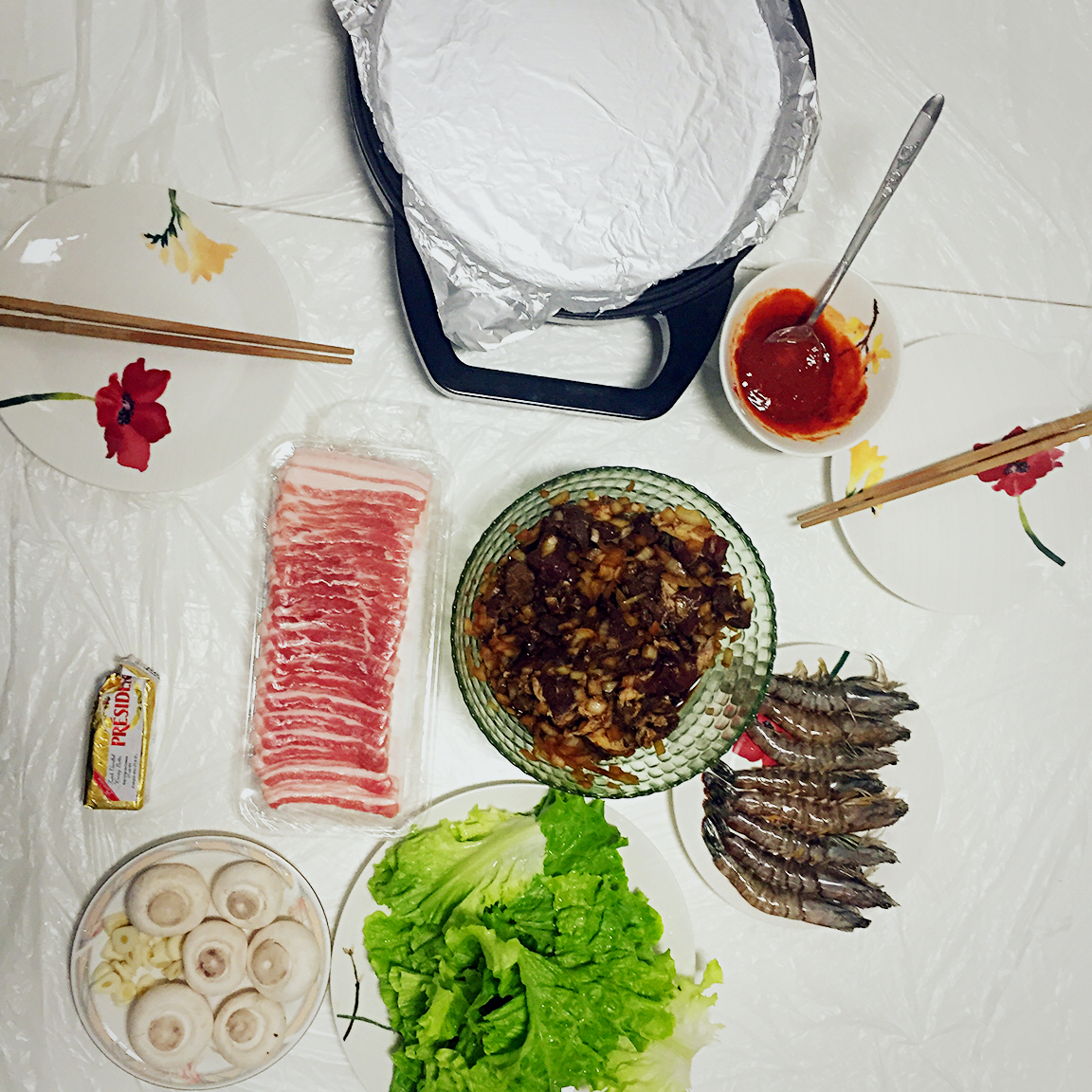 电饼铛 韩式烤五花肉