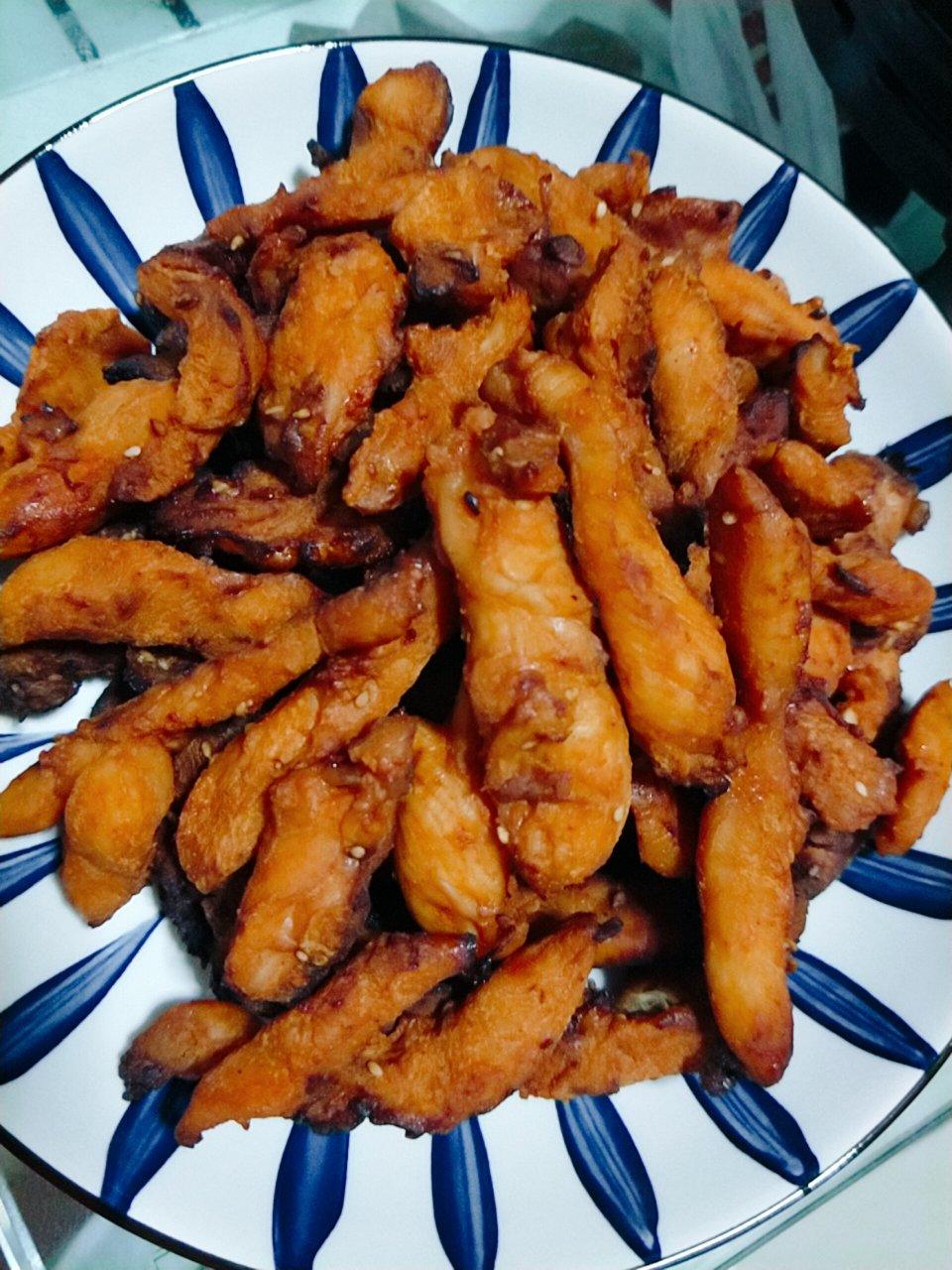 烤鸡胸肉干（人吃 有调料）