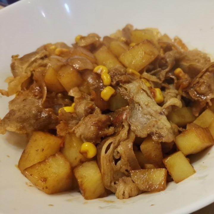 好吃到舔碗底的土豆肥牛拌饭