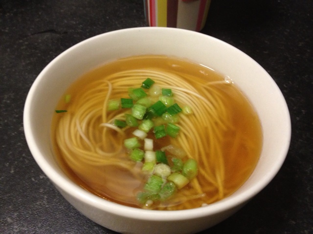 小葱麻油酱油面