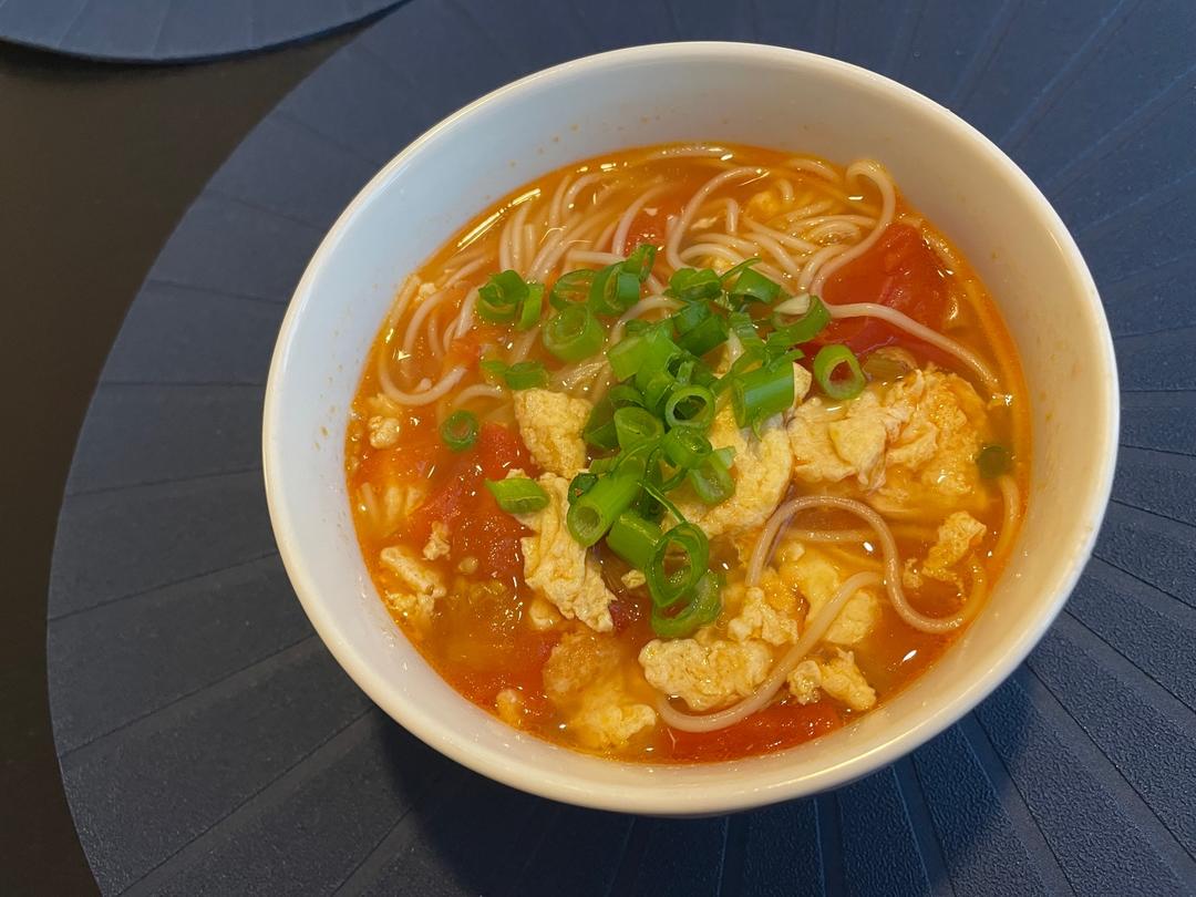 番茄鸡蛋面的做法