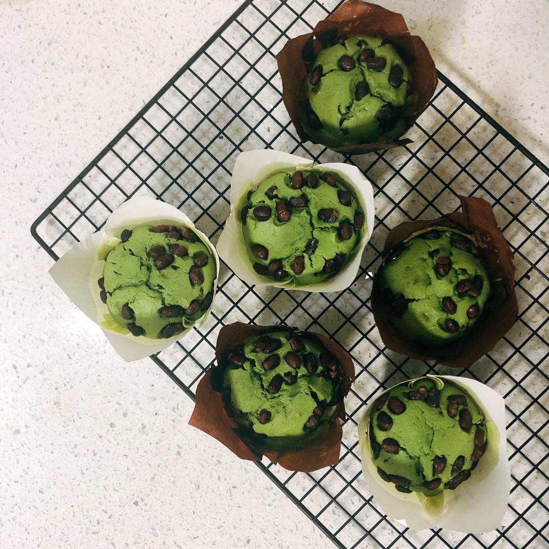 网红星巴克甜品，爆头抹茶麦芬小蛋糕