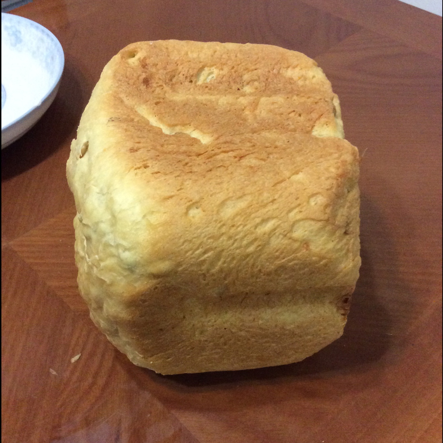 松软的面包机面包