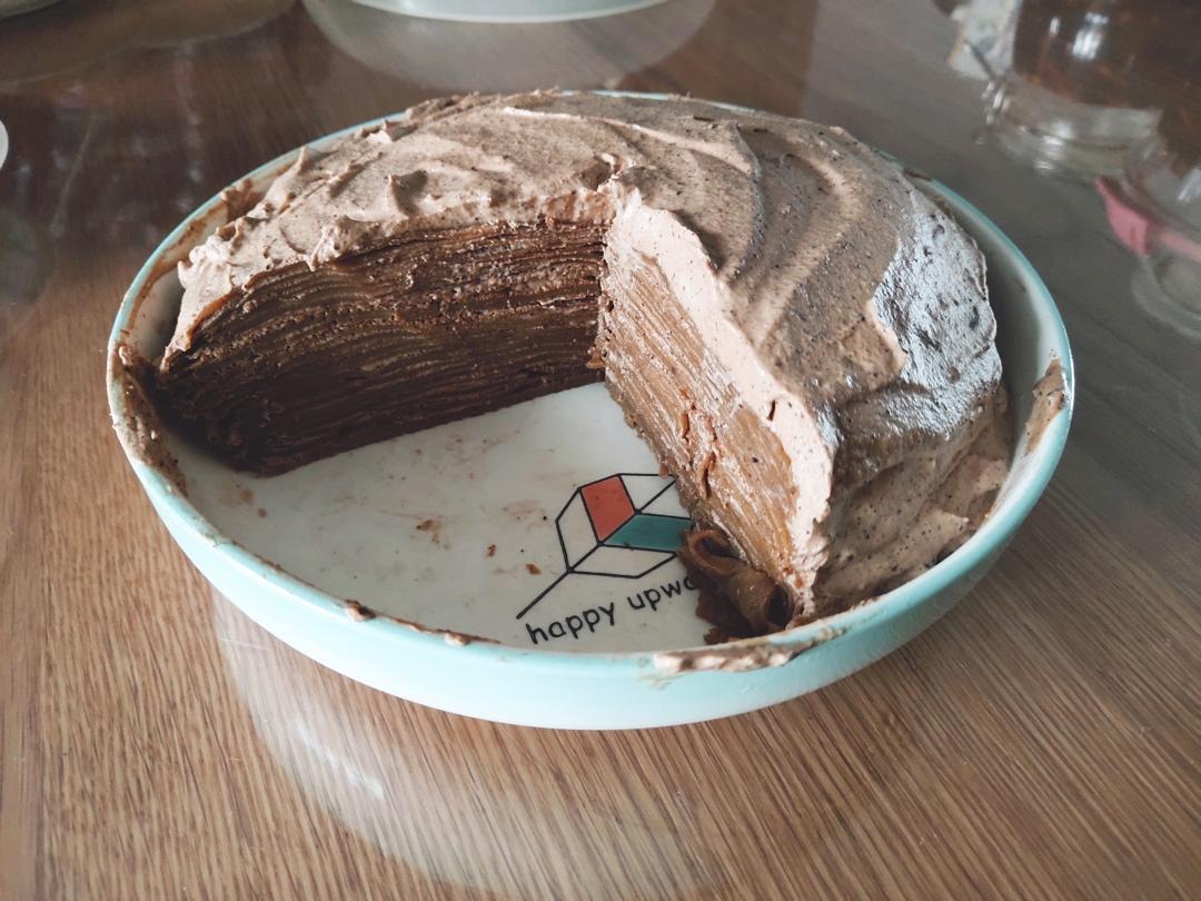 巧克力千层蛋糕