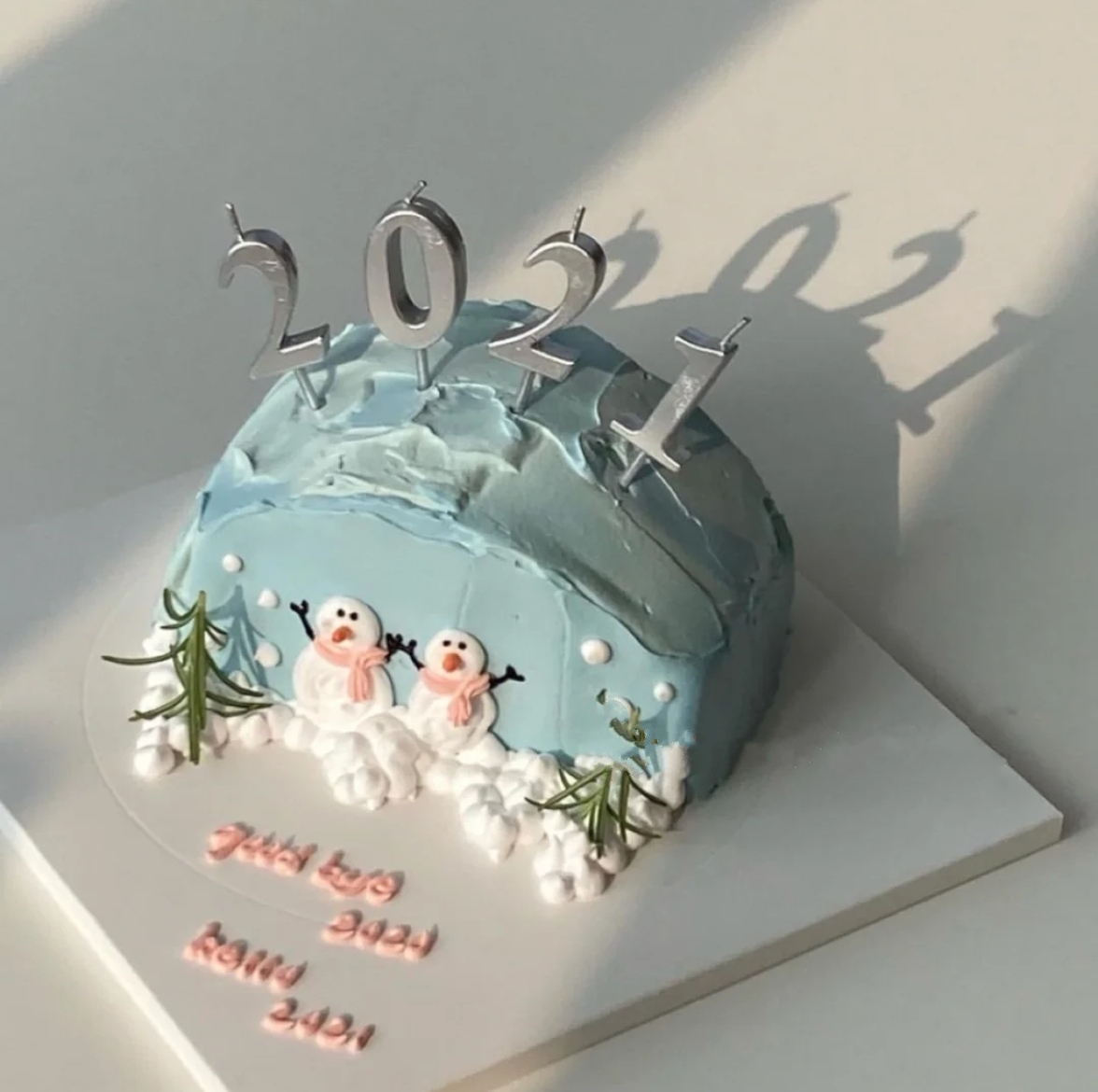 2021新年蛋糕🎉跨年蛋糕集锦的做法 步骤9