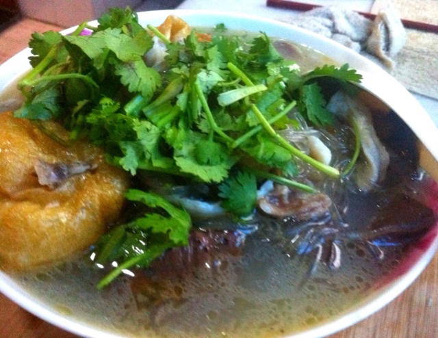 自制鸭血粉丝汤