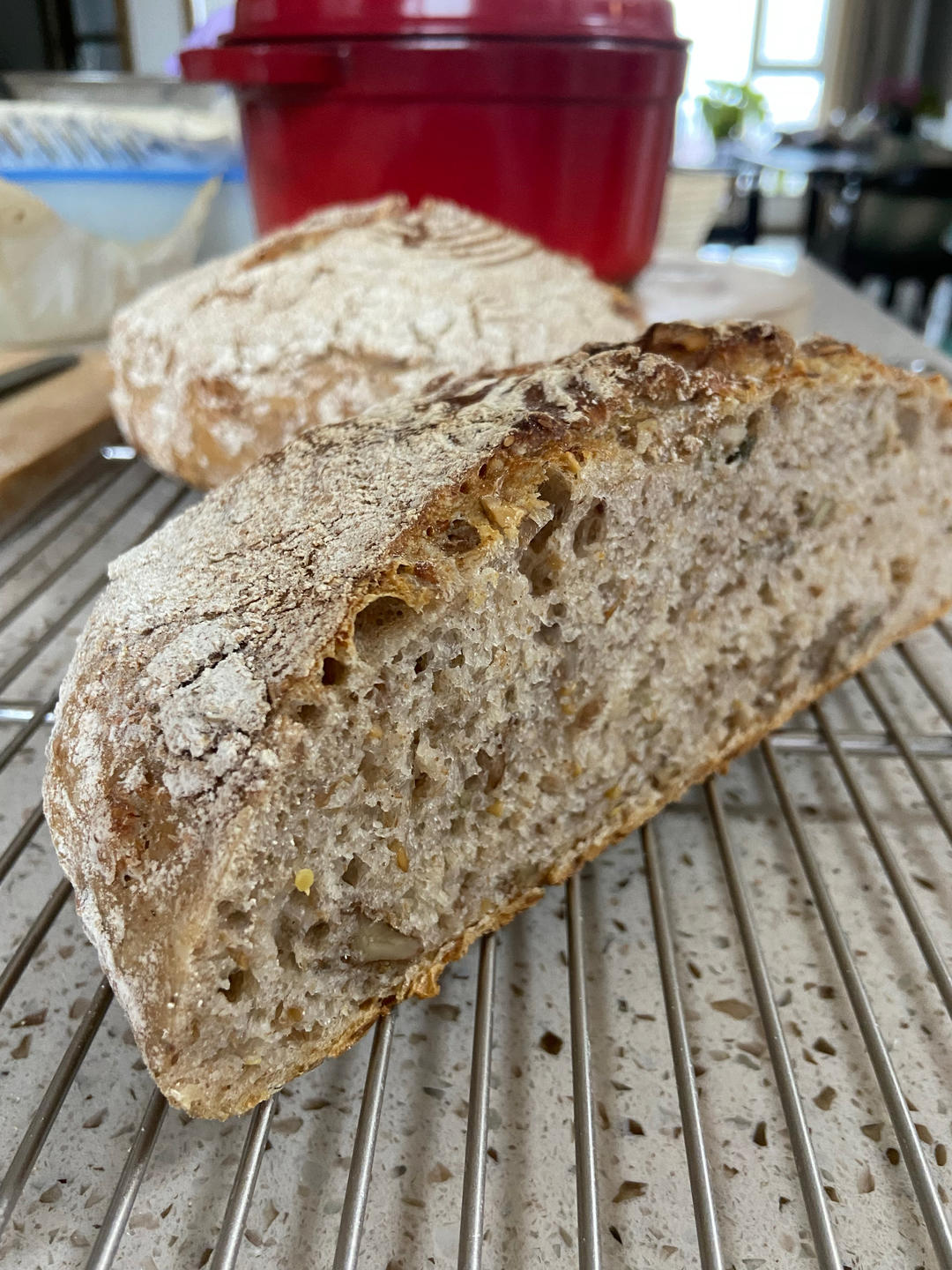 【Ken Forkish】天然酵种轻全麦核桃欧包