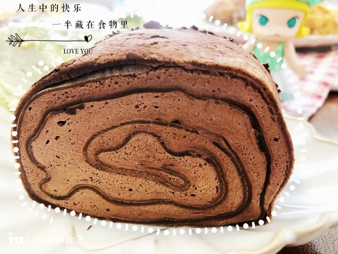 千层毛巾卷，原味、抹茶、巧克力三种口味