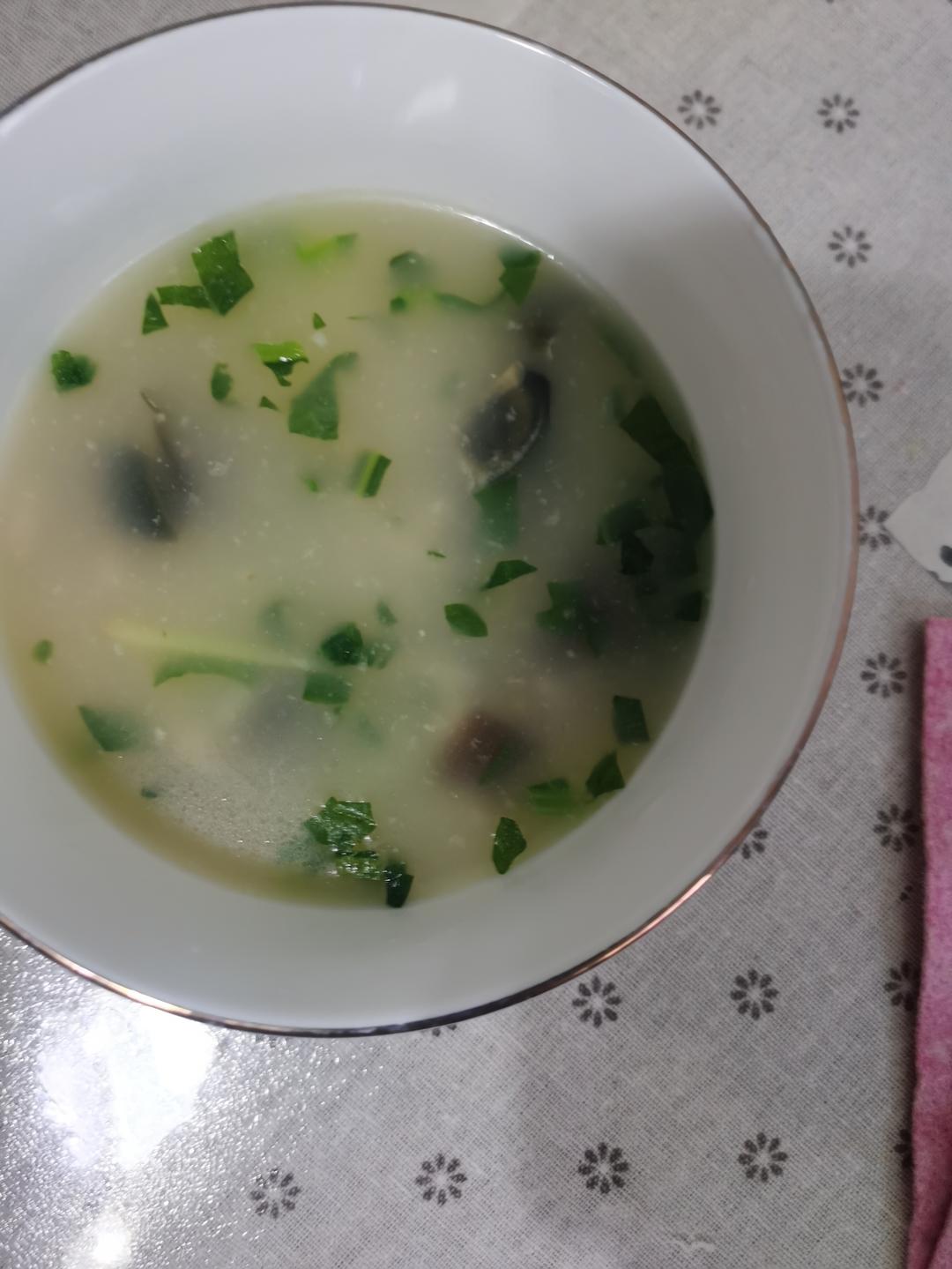 妈妈👩教我做的皮蛋瘦肉粥🥣简单快捷美味😋