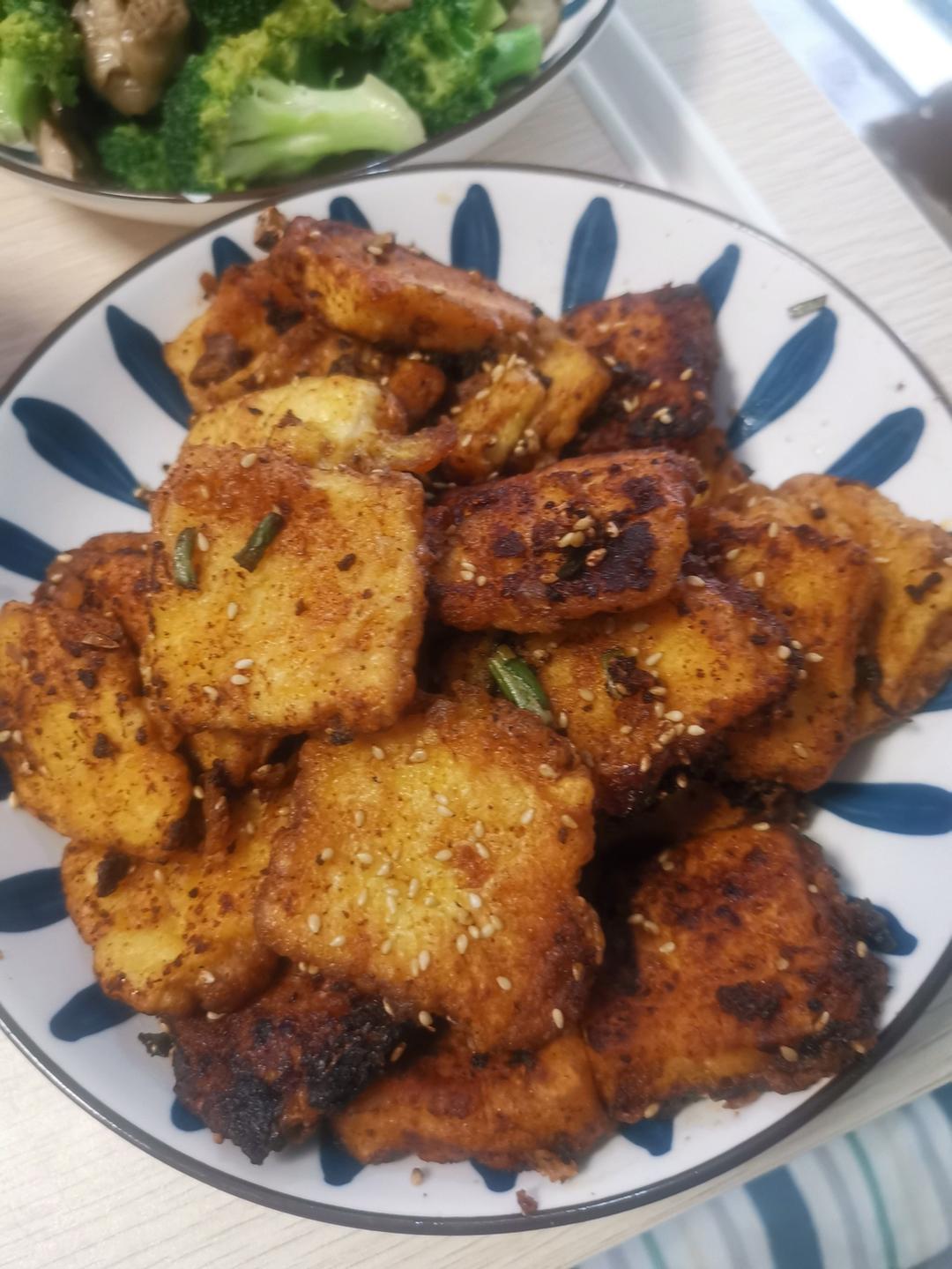 🔥脆皮孜然豆腐❗新手秒会的下饭好菜😋