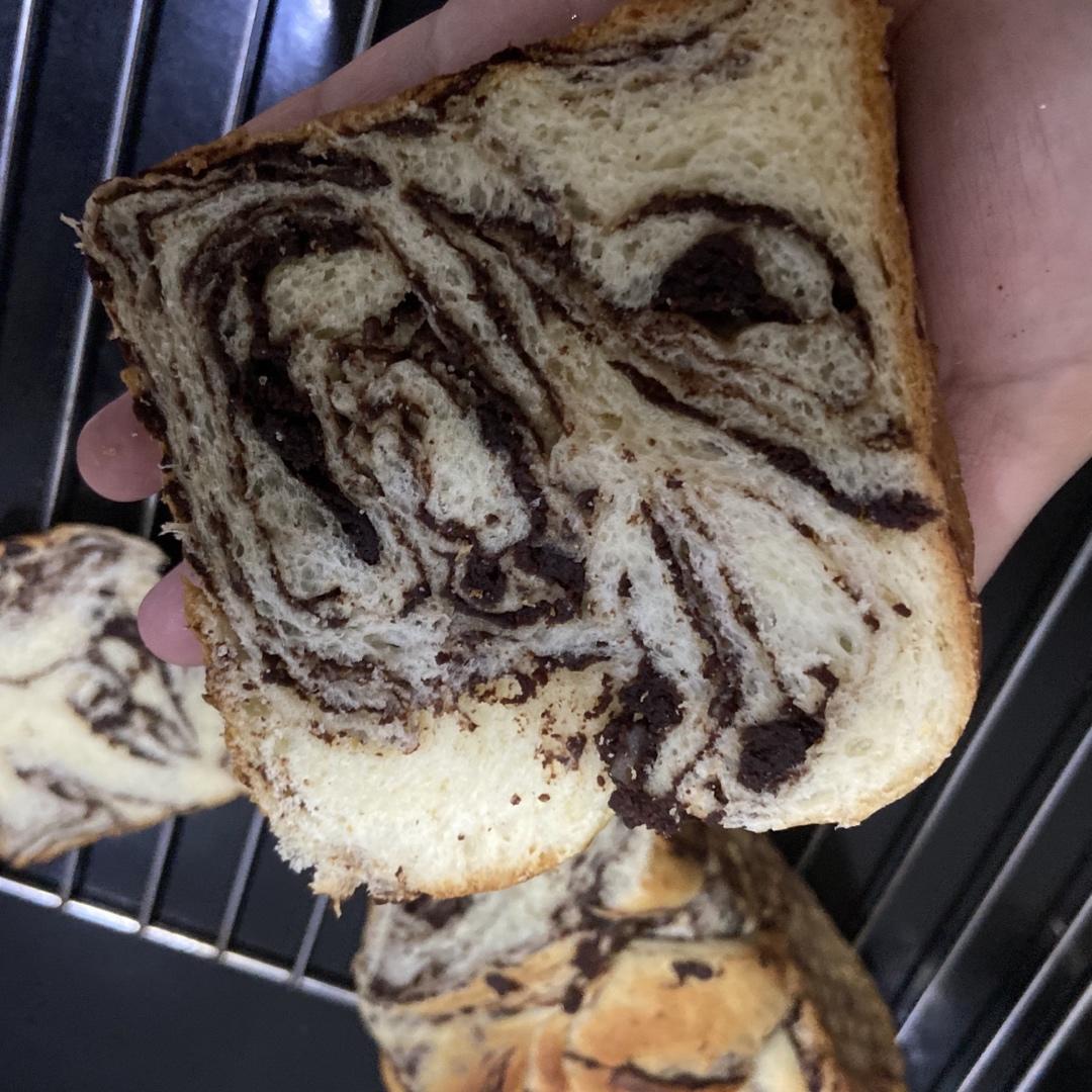 🍫浓郁巧克力吐司🍫
—复刻版爸爸糖吐司面包