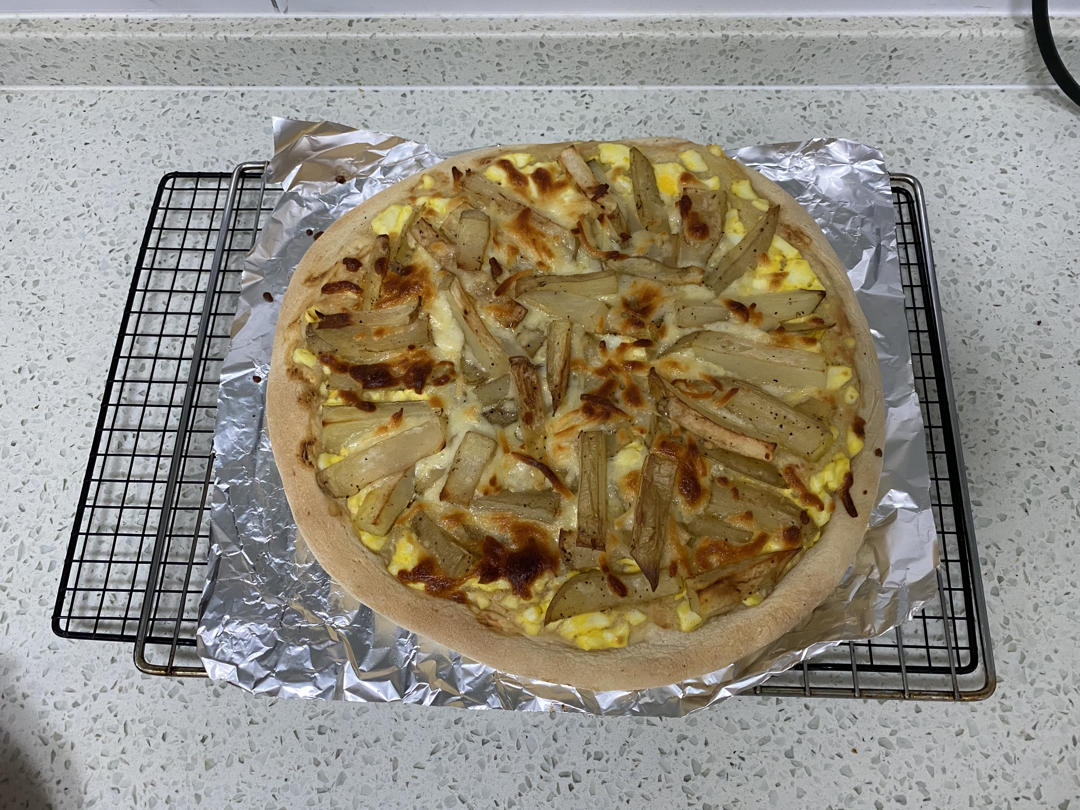 自制土豆培根披萨（仿达美乐）
