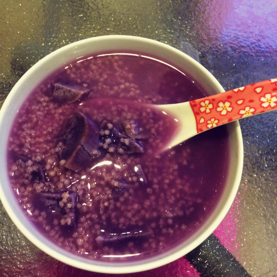 紫薯小米粥