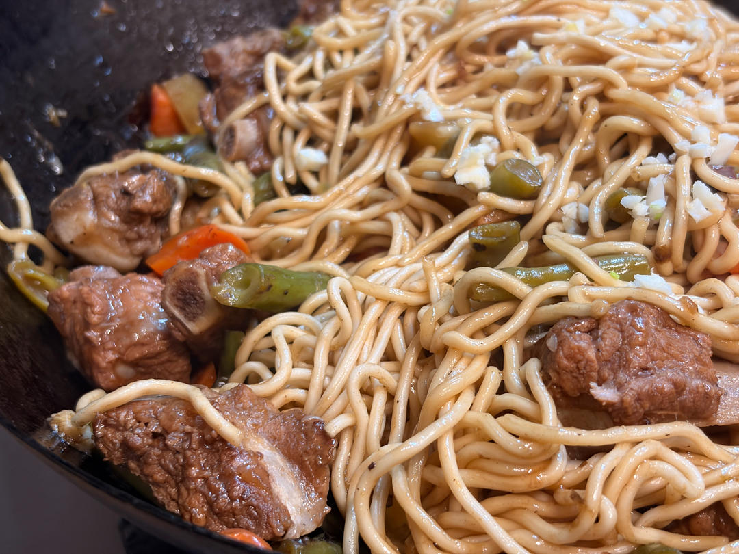 豆角排骨焖面￨真的无敌好吃