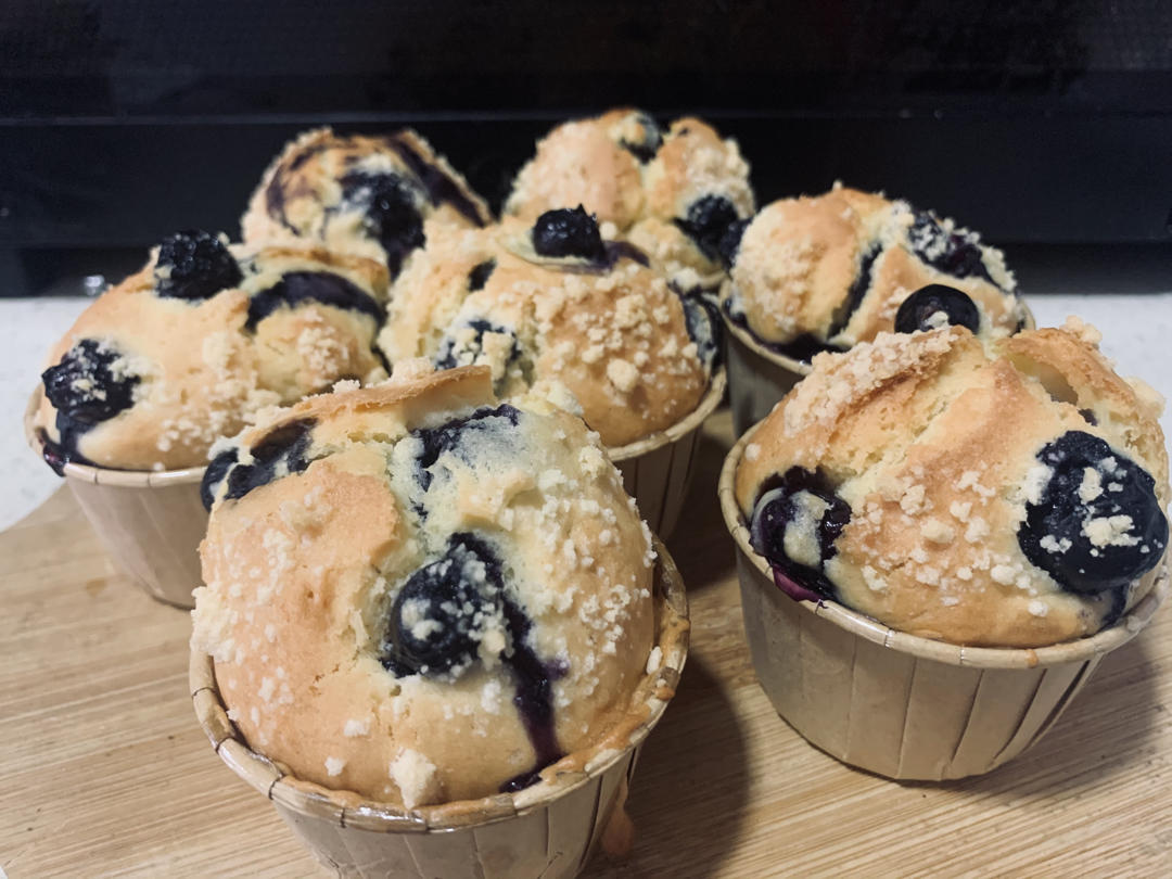 会爆浆的蓝莓玛芬蛋糕
