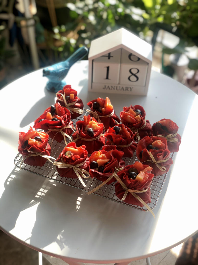 中国红️❤️ ❤️高颜值🔥圣诞草莓福袋小蛋糕