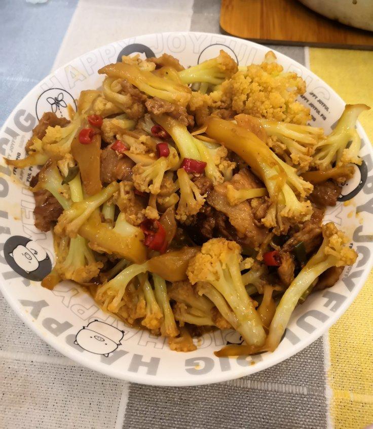 和饭店一个味道的干锅花菜