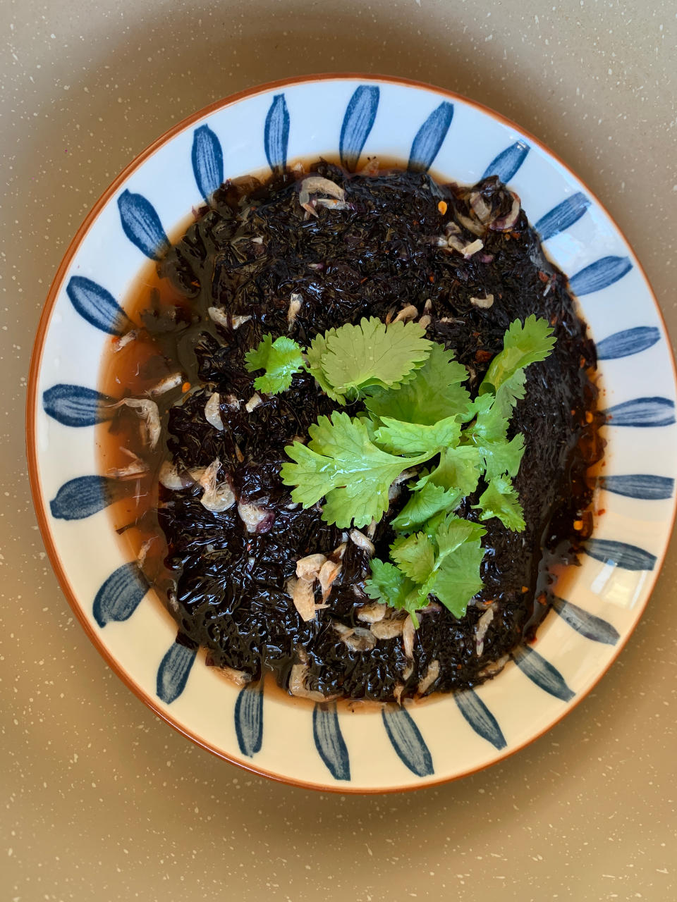 虾皮拌紫菜