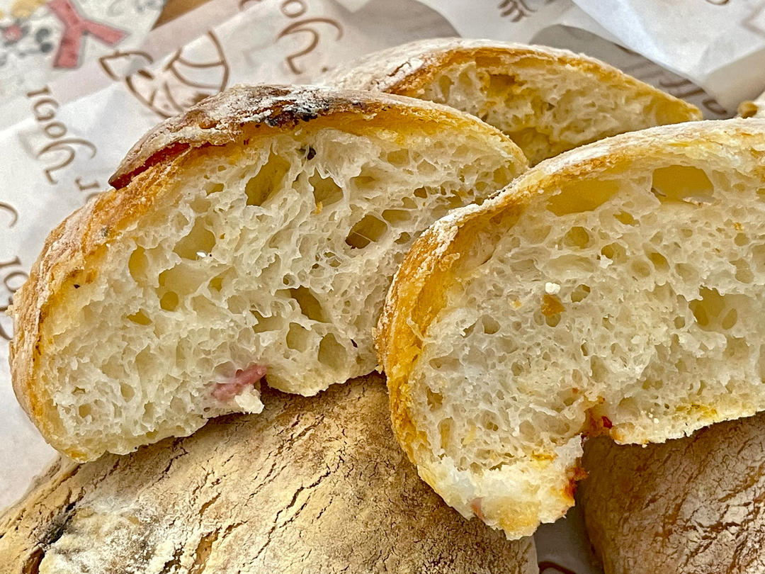 【ciabatta】家庭版恰巴塔，软乎乎的拖鞋面包