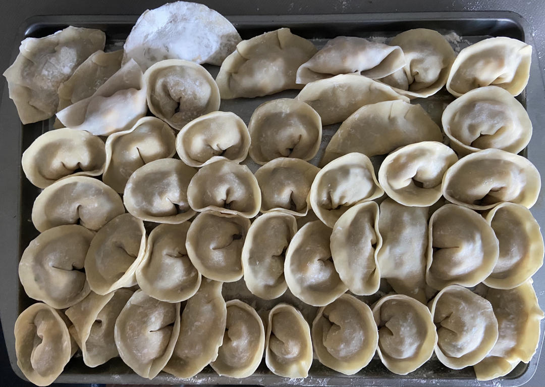 宝宝吃的玉米虾仁肉馅饺子