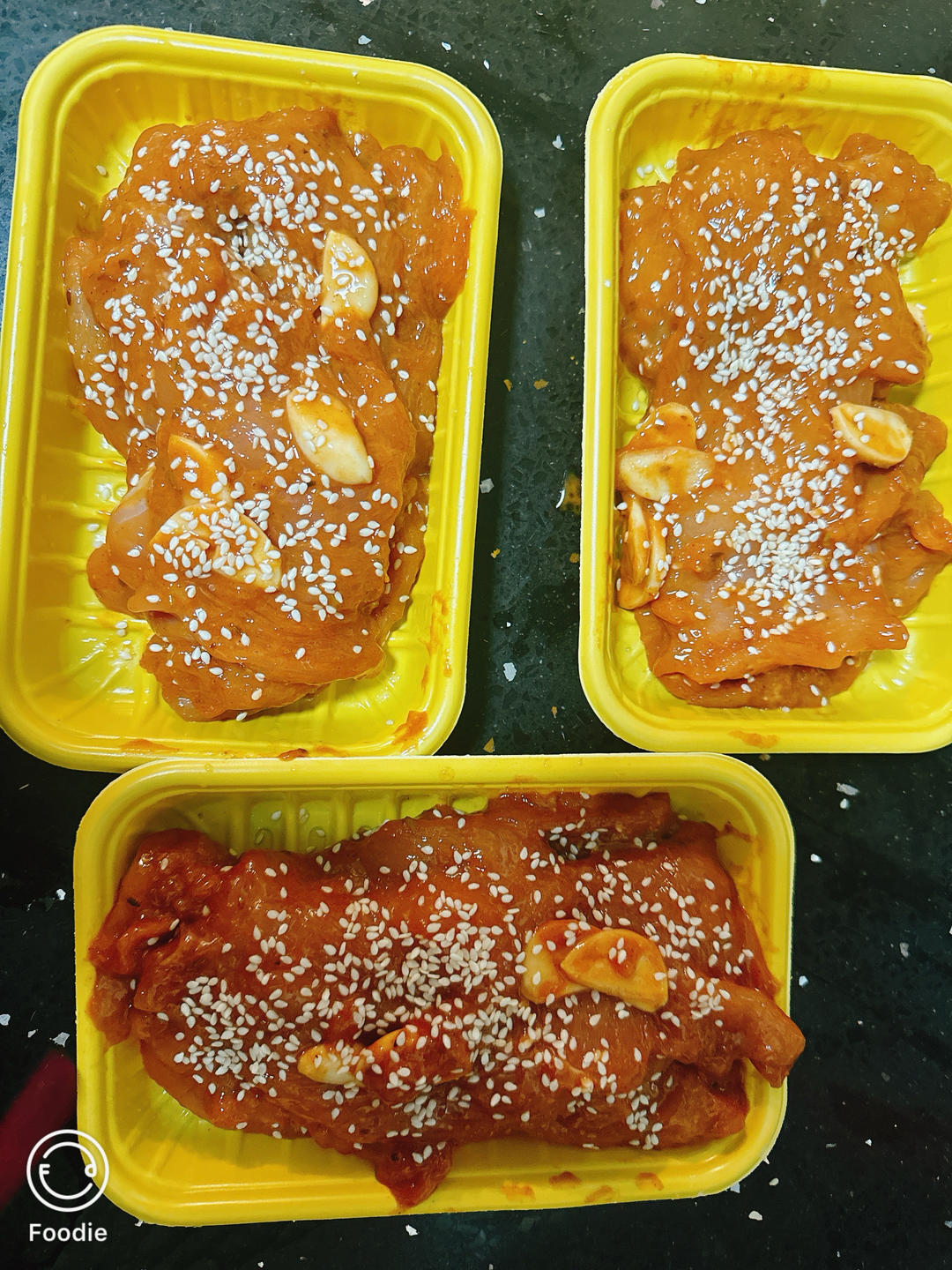 里脊肉串腌制