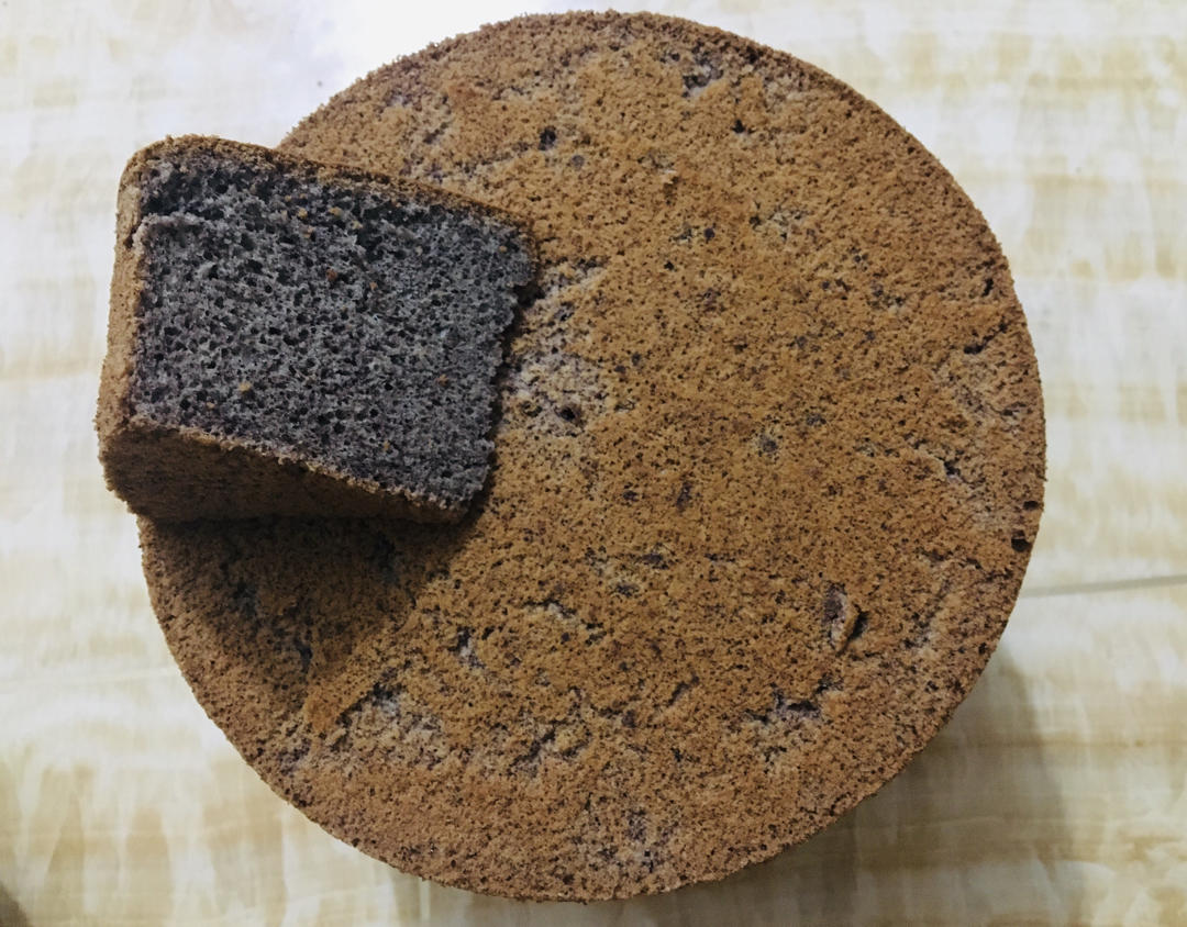 超好吃的紫米戚风