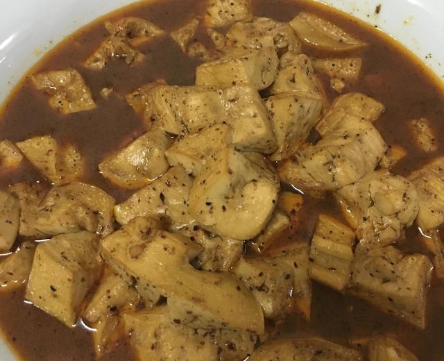 超级简单的辣味炖豆腐