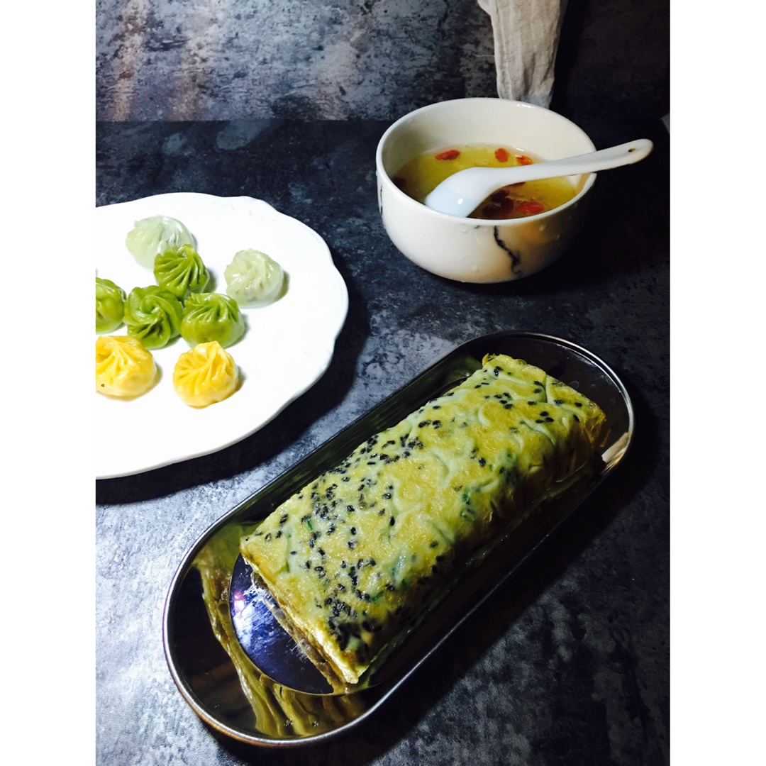 葛根粉鸡蛋卷