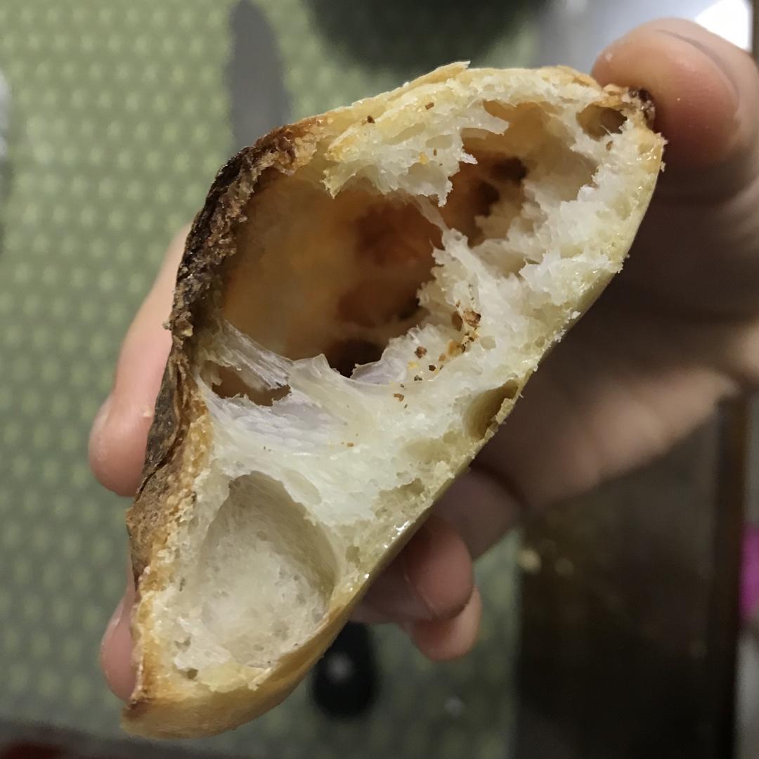 天然酵种法棍无糖油(80% Hydration Baguette)
