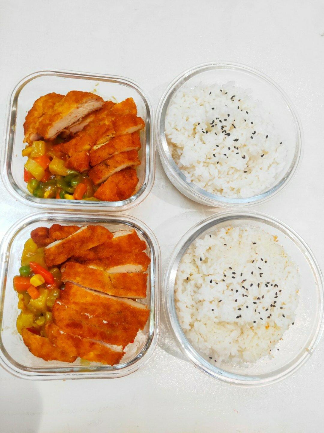 咖喱鸡排饭