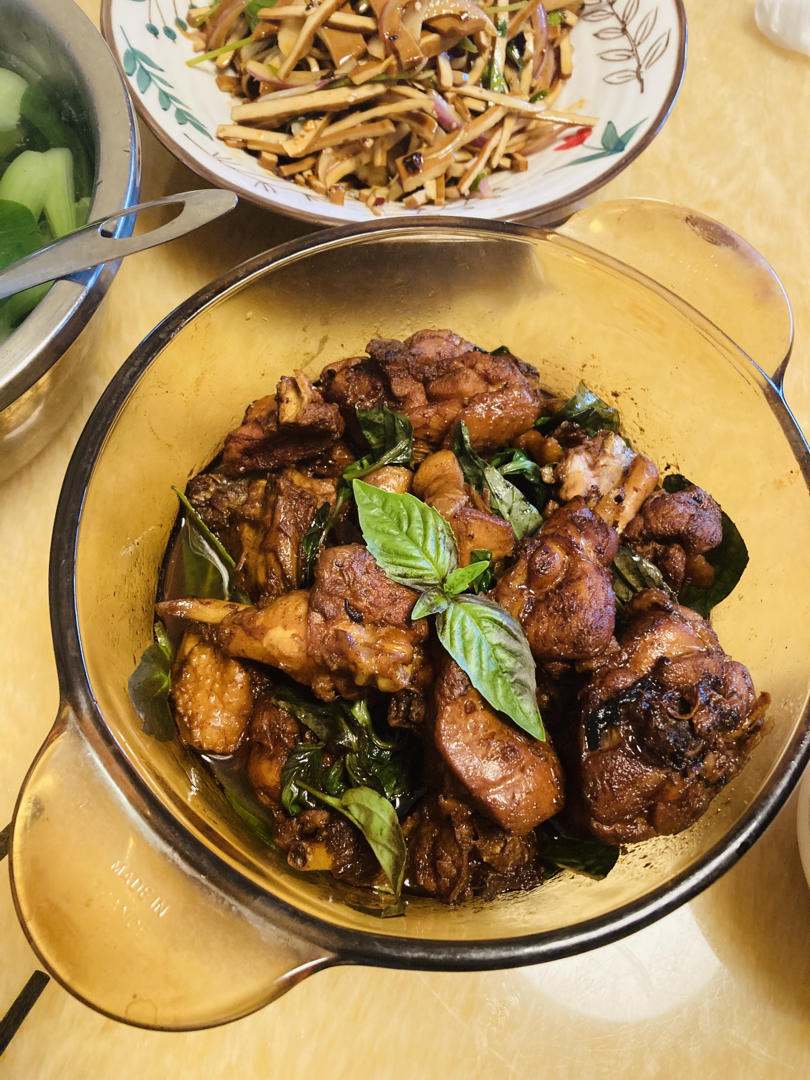 家庭版·台式三杯鸡/九层塔焖鸡